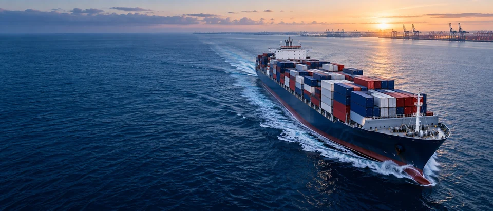 Kontenery transportowe jako ilustracja przewozu morskiego AmerImport